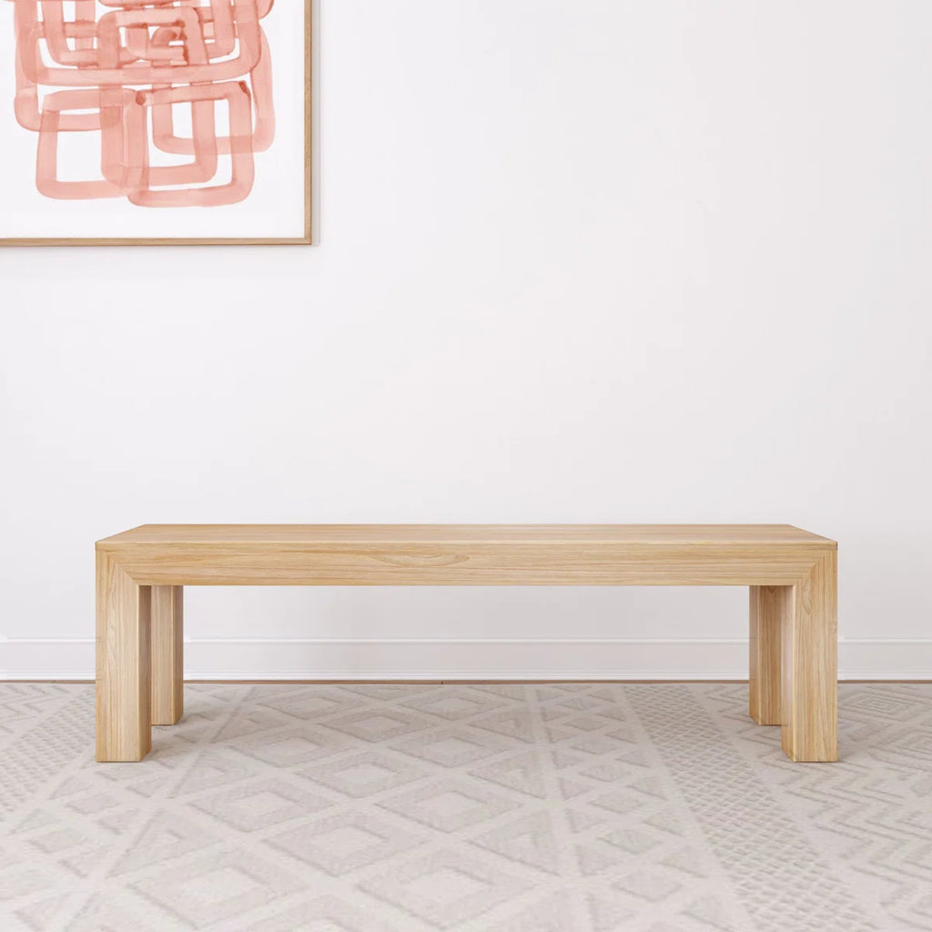 Linzy Modern Wood Bench