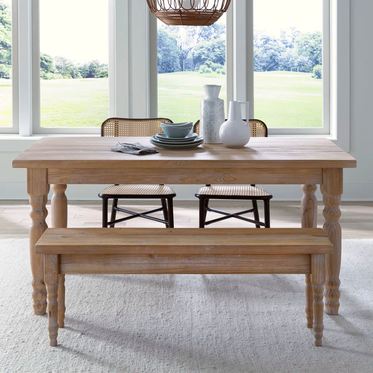 Valerie Solid Wood Bench