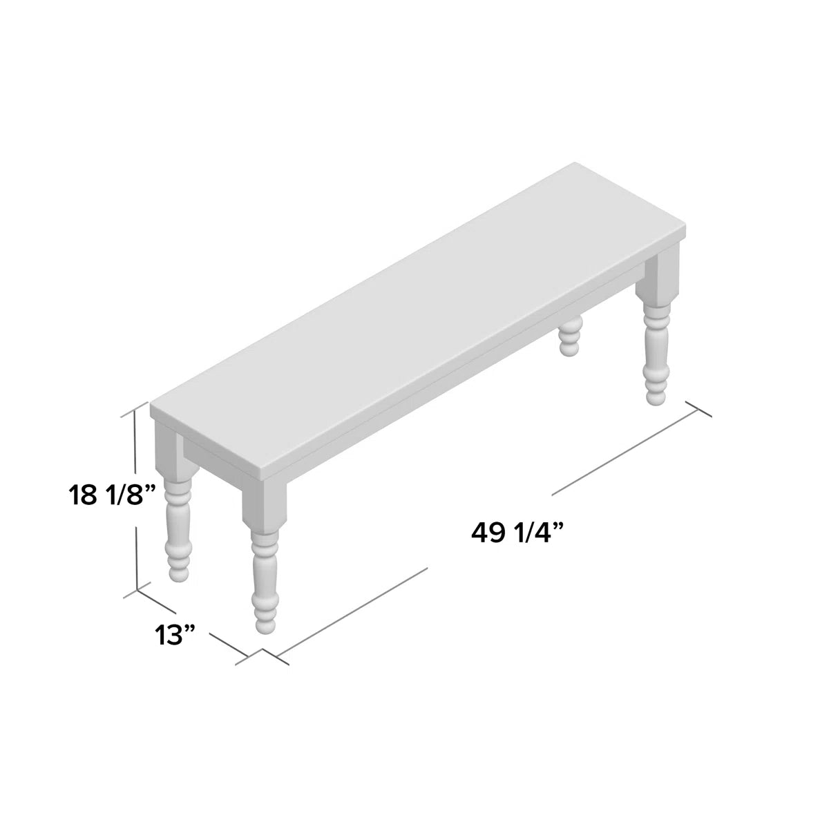 Valerie Solid Wood Bench